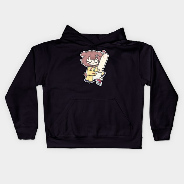 Korone yubi Kids Hoodie by nekomachines